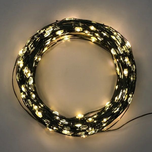 Гірлянда електрична 20м 200LED теплий білий мережева 234581885 фото