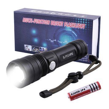 Акумуляторний ліхтар із зумом P512-HP50 1x18650/3xAAA microUSB 234568930 фото