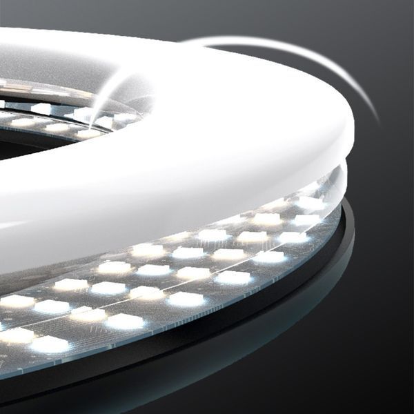Світлодіодна кільцева лампа 26 см USB студійне світло з тримачем телефону 234583030 фото