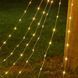 Гірлянда сонячна 190 LED 2м штора зі зіркою 8 режимів теплий білий 234576887 фото 4