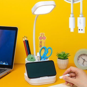 Акумуляторна настільна лампа 10 Вт 3 режими USB BL-1957 234587286 фото