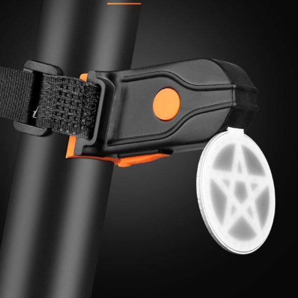 Задній стоп-сигнал велосипеда USB акумуляторний 5 режимів LED мигалка 234564955 фото