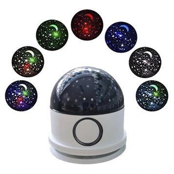 Музичний нічник із проекцією зірок RGB та Bluetooth 234564991 фото