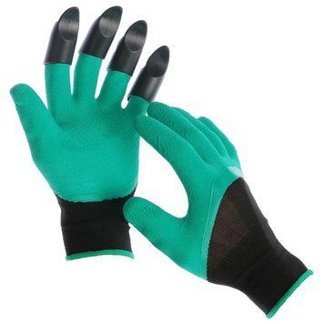 Садові рукавички з кігтями для копання та розпушування ґрунту GARDEN GLOVES 123459763 фото