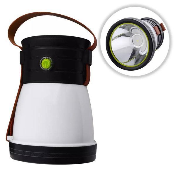 LED-ліхтар акумуляторний 1200 мАг сонячна батарея повербанк ZJ-1158 Solar Charge 234566298 фото