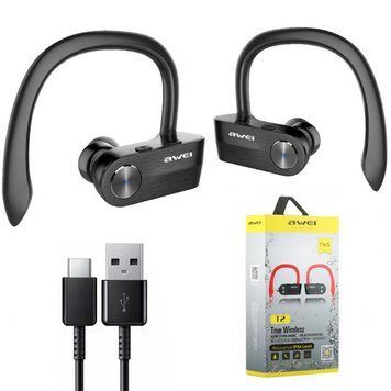 Навушники вакуумні Bluetooth MDR T2 + BT AWEI з мікрофоном спортивні 234565661 фото
